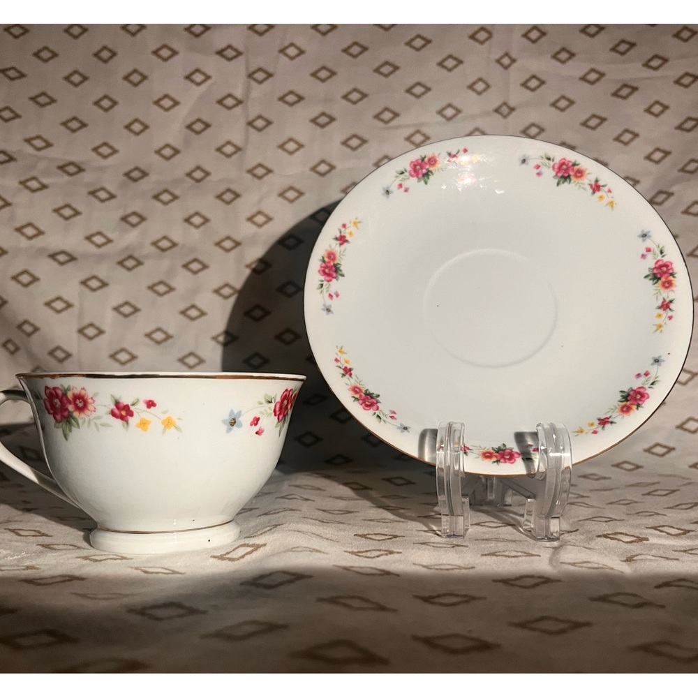 Vintage China C. Art HK Teacup and Saucer